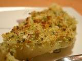 Filets de grenadier en gratin d'ail et échalote