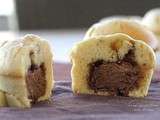 Muffin coeur au rocher praliné
