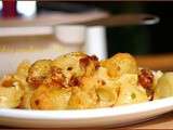 Pâtes gratinées au chorizo