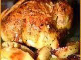 Poulet rôti aux pommes de terre et au citron