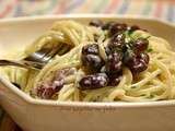 Spaghettis aux haricots rouges et Gorgonzola + le kkvkvk #49