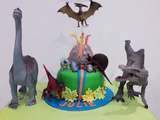 Gâteau Dinosaures pour l'anniversaire de ma fille