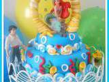 Gâteau :  La Petite Sirène  - recette de   l' Angel Cake  