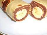 Crêpes chocolat ricotta banane