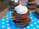 Cupcakes chocolat mascarpone et framboises