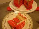 Ombre cake coeur