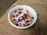Porridge coco noisette chocolat