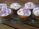Cupcakes framboises chantilly