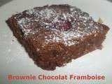 Tour  Rapide  en Cuisine #173 - Brownie Chocolat Framboise