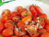 Salade de Tomates au Sirop de Basilic
