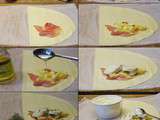 Feuilleté jambon fumé, pomme et chèvre