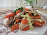 Wok de poulet aux carottes