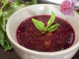 Compote de rhubarbe et myrtilles