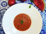 Soupe froide de pastèque et tomate