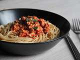 Spaghettis bolognaise végétaliens