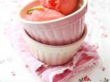 Sorbet aux fraises sans sorbetière