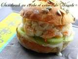 Sandwich au crabe et crème de Wasabi