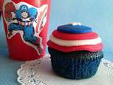 Blue Velvet Cupcakes - Capitaine America