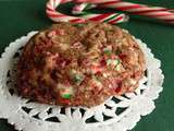 Cookies au chocolat et à la canne de Noël