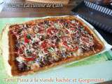 Tarte Pizza à la viande hachée et Gorgonzola