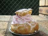 Choux a la rose framboises litchi