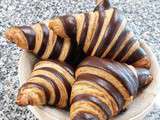Croissant bicolore au chocolat