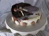 Entremet caramel chocolat