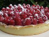 Tarte aux framboises