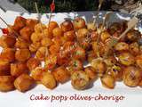 Cake pops olives-chorizo