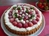 Gâteau fraises-noisettes