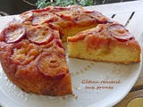 Gâteau renversé aux prunes