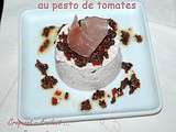 Mousse de jambon au pesto de tomates