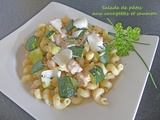 Salade de pâtes aux courgettes et saumon – Foodista challenge # 96