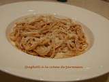 Spaghetti à la crème de parmesan
