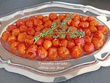 Tomates cerises rôties au four