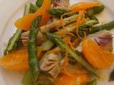 Salade vitaminée du printemps {fenouil, artichaut, asperge et orange}