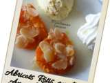 Abricots rôtis au miel, amandes et romarin