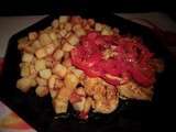 Tagine de poulet au poivrons