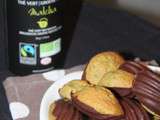 Mini madeleines au thé Matcha et chocolat noir (et Concours Inside)