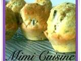 Muffins jambon olive parmesan basilic