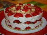 Gâteau de fêtes aux fraises