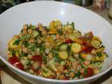 Salade de pois chiche aux légumes d été