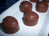 Chocolats coeur de guimauve