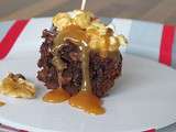 Pop Brownie aux noix, noisettes et pop-corn