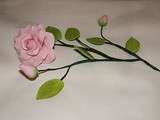 Tige de rose en gumpaste