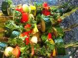 Brochettes de légumes au romarin