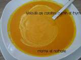 Velouté de carottes au cumin et thym