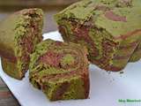 Cake marbré chocolat-thé vert matcha