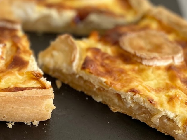 Recettes de Tarte à l Oignon et Chèvre