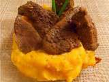 Magret de canard mariné au curry & son gratin de patates douces à l’aneth
